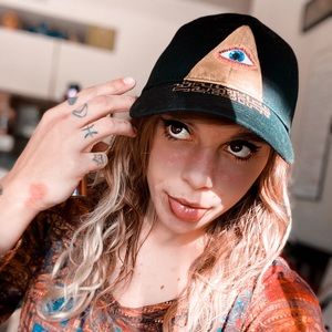 Hand painted baseball cap